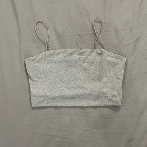 grey crop top